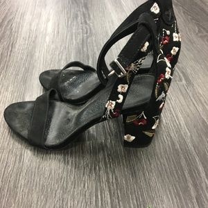 Black Suede Ankle Strap